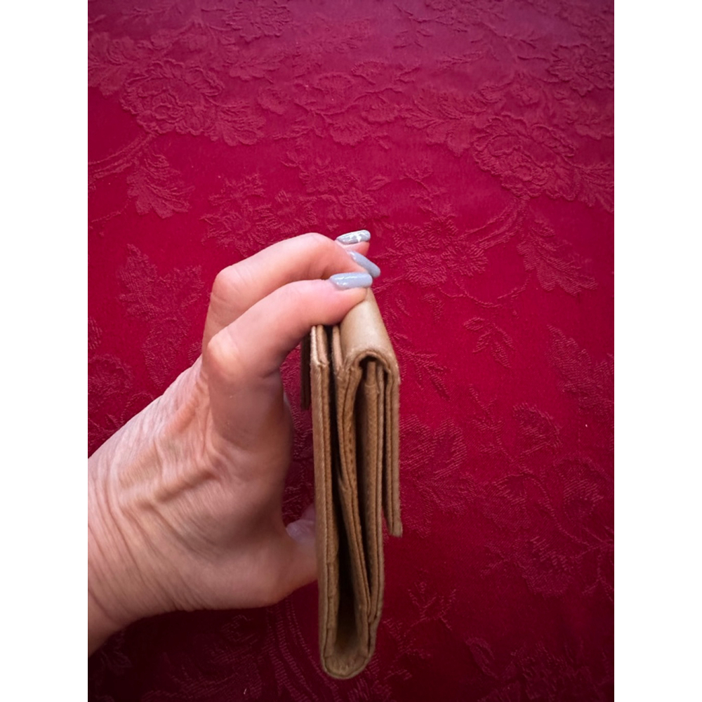 Prada Beige Nylon & Leather Compact Snap Wallet - Picture 8 of 14